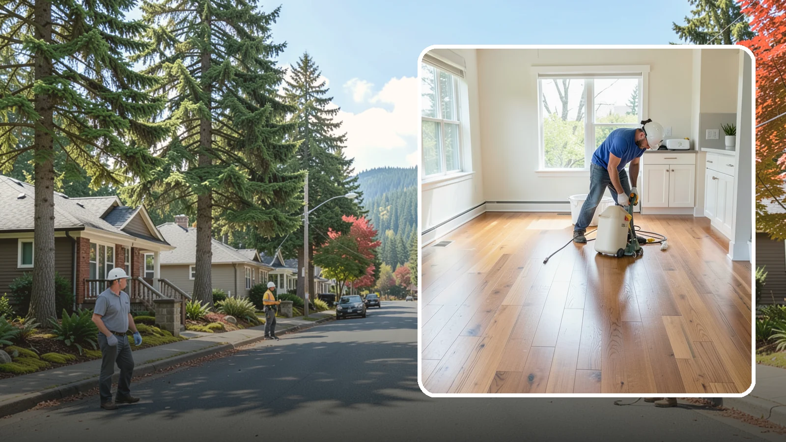 Floor Refinishing in Hunts Point, King County, WA - Floor refinishing that revives dull, worn surfaces and restores their original luster without replacement.
