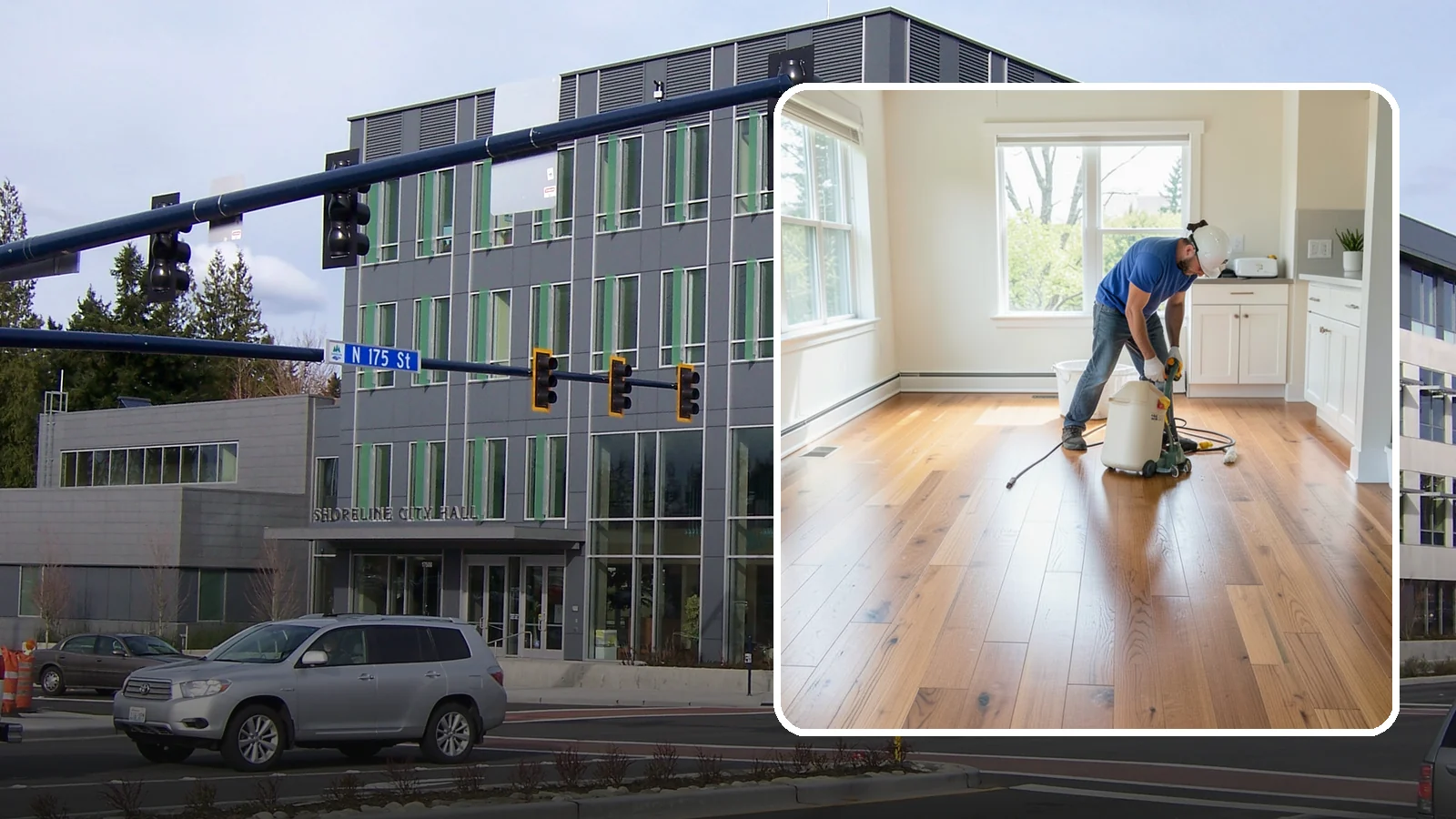 Floor Refinishing in Shoreline, King County, WA - Floor refinishing that revives dull, worn surfaces and restores their original luster without replacement.