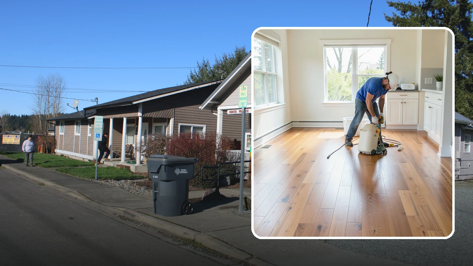 Floor Refinishing in South Prairie, Pierce County, WA - Floor refinishing that revives dull, worn surfaces and restores their original luster without replacement.