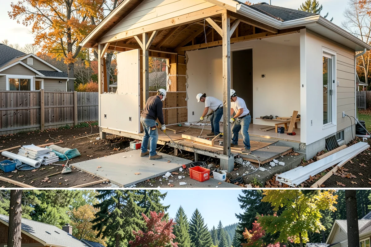 Floor Removal in Orting, Pierce County, WA - Floor removal can be done in any season and is often bundled with a new flooring installation to follow.