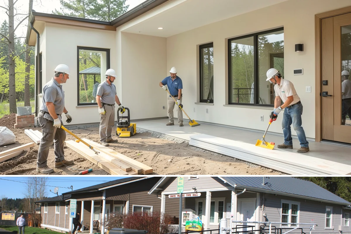 Floor Removal in South Prairie, Pierce County, WA - Floor removal can be done in any season and is often bundled with a new flooring installation to follow.