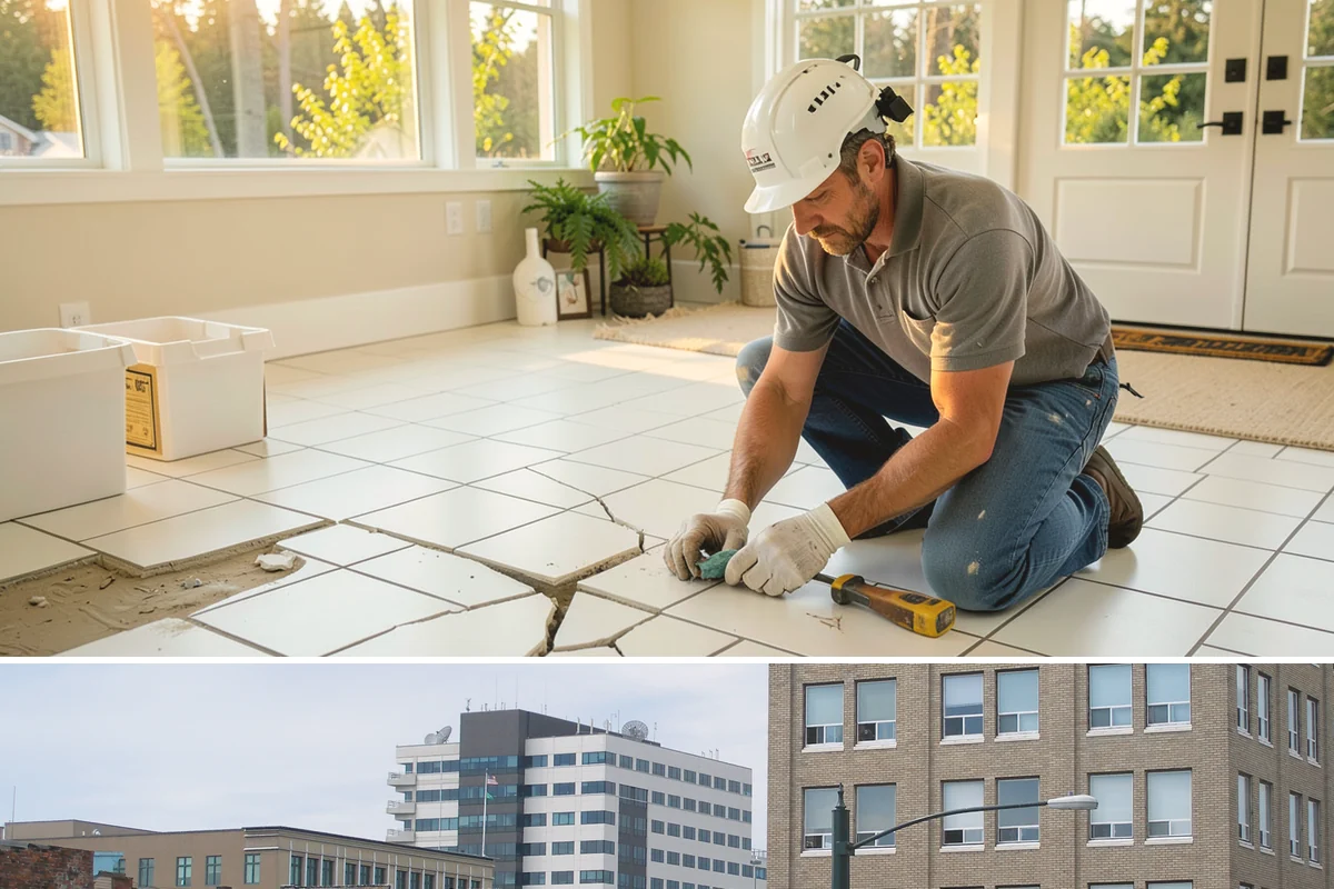 Floor Repair in Everett, Snohomish County, WA - Floor repairs can be scheduled any time, though addressing moisture-related damage promptly matters most during the rainy season.