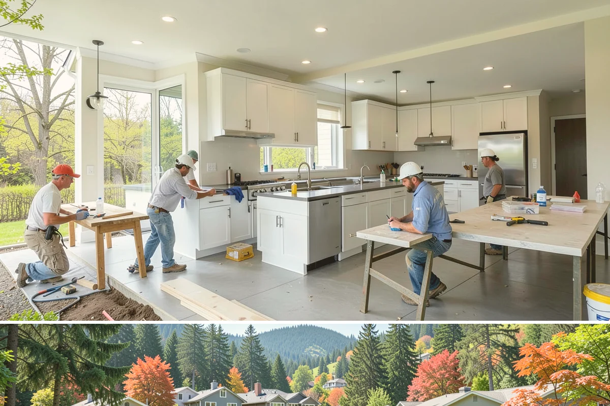 Floor Repair in Fircrest, Pierce County, WA - Floor repairs can be scheduled any time, though addressing moisture-related damage promptly matters most during the rainy season.