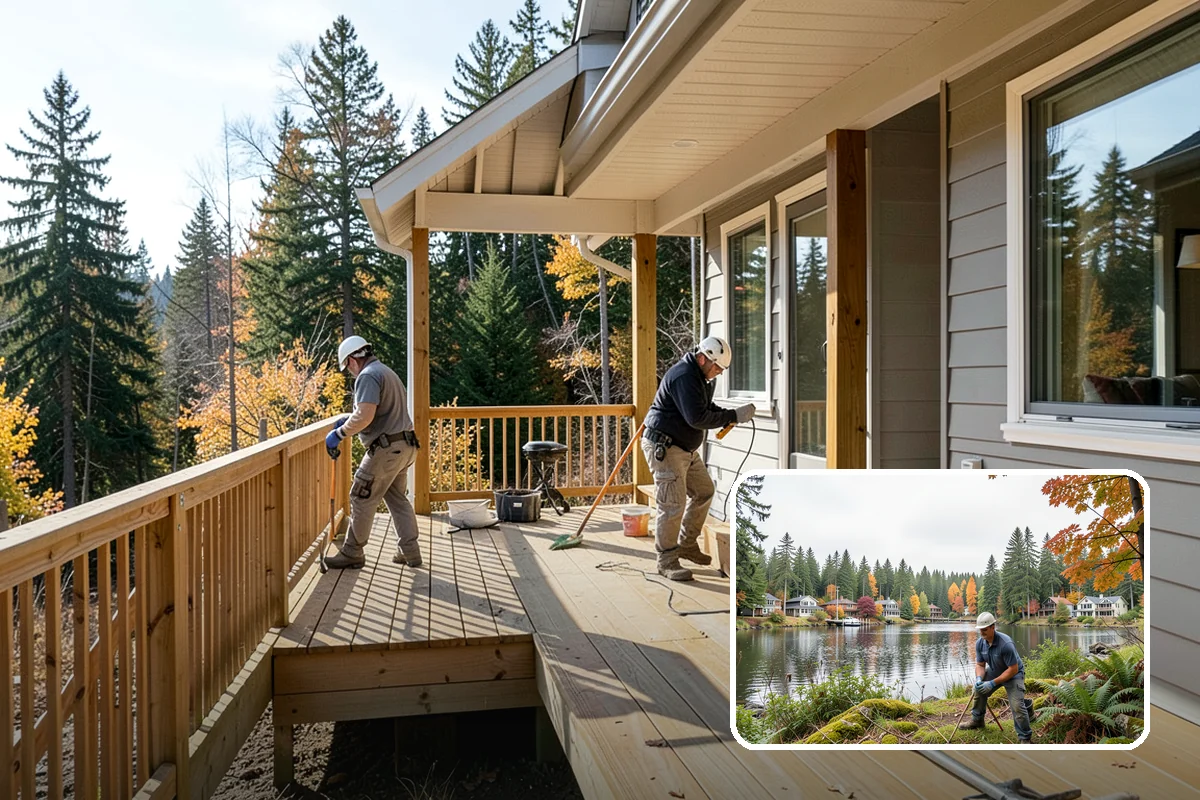 Floor Repair in La Conner, Skagit County, WA - Saves the cost of full replacement