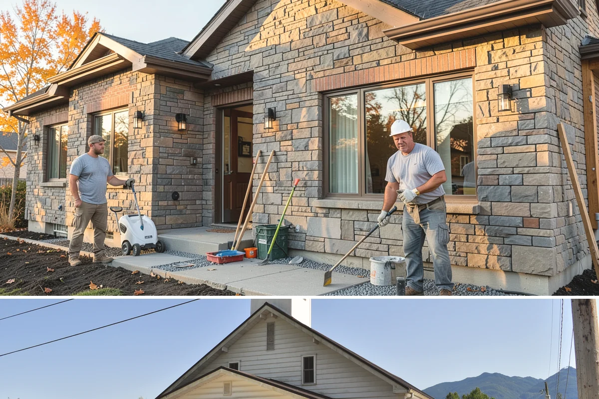 Floor Tile Installation in Concrete, Skagit County, WA - Floor tiling proceeds on schedule regardless of weather, though many homeowners book it in fall ahead of holiday gatherings.