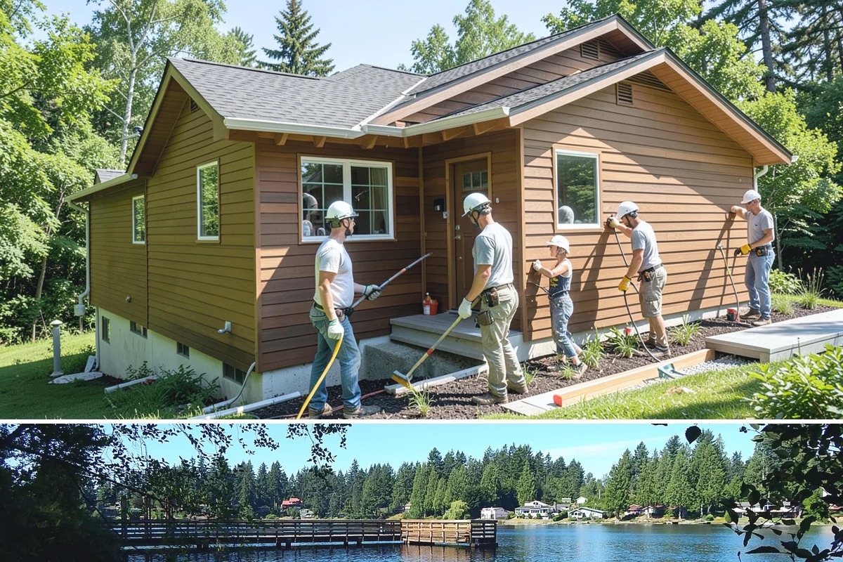 Floor Tile Installation in Federal Way, King County, WA - Floor tiling proceeds on schedule regardless of weather, though many homeowners book it in fall ahead of holiday gatherings.