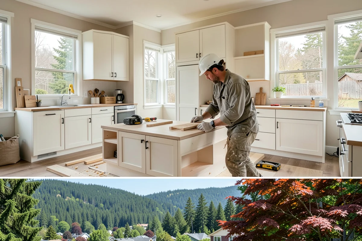 Floor Tile Installation in Index, Snohomish County, WA - Floor tiling proceeds on schedule regardless of weather, though many homeowners book it in fall ahead of holiday gatherings.
