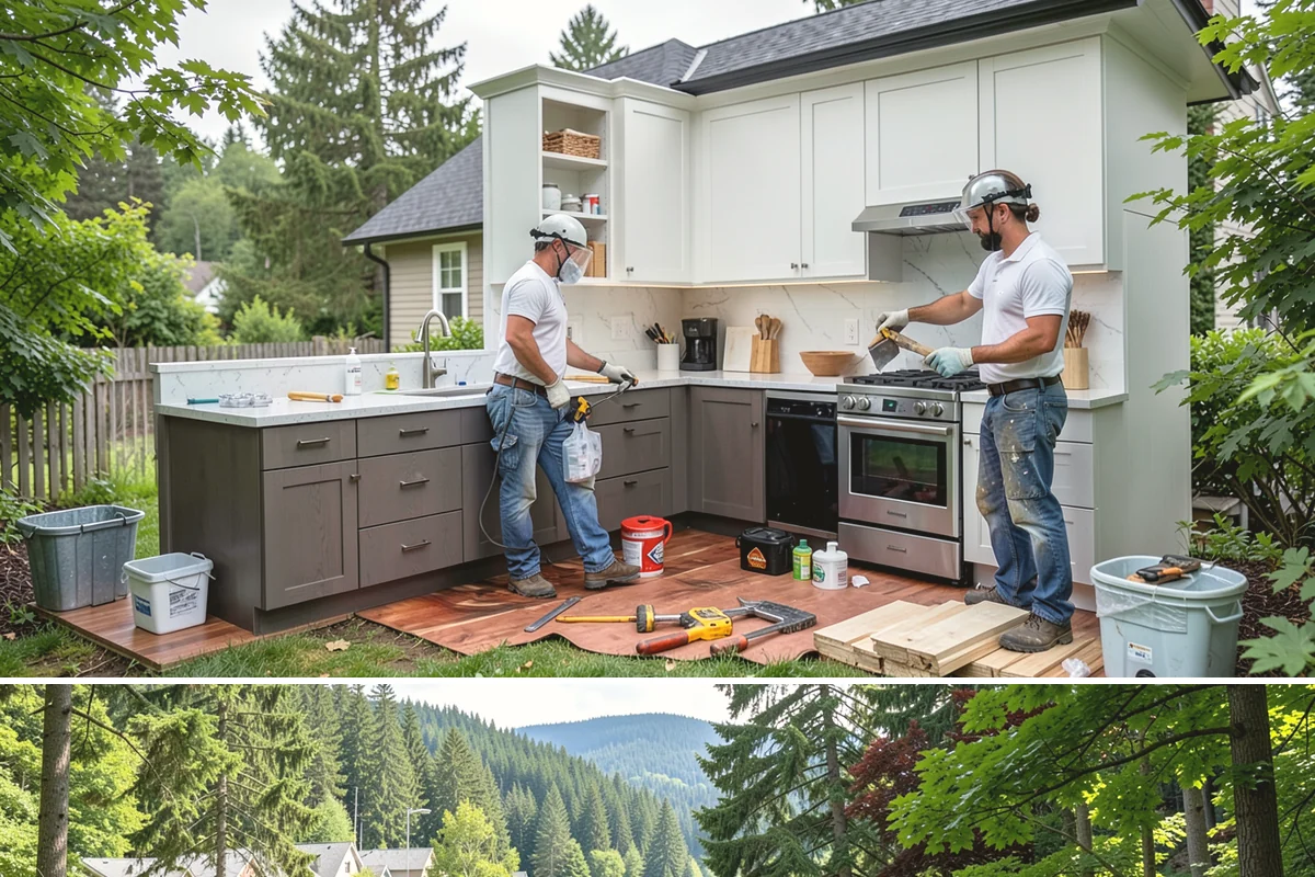 Floor Tile Installation in Lake Forest Park, King County, WA - Floor tiling proceeds on schedule regardless of weather, though many homeowners book it in fall ahead of holiday gatherings.