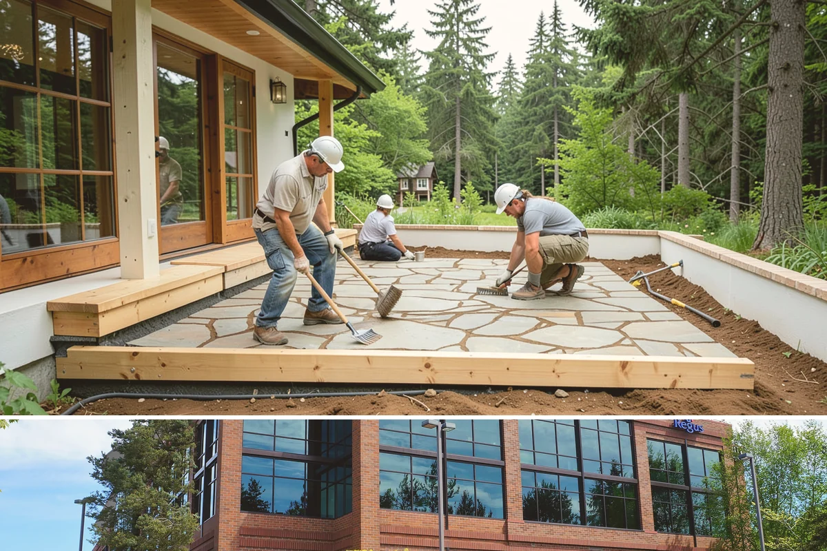 Floor Tile Installation in Mountlake Terrace, Snohomish County, WA - Floor tiling proceeds on schedule regardless of weather, though many homeowners book it in fall ahead of holiday gatherings.