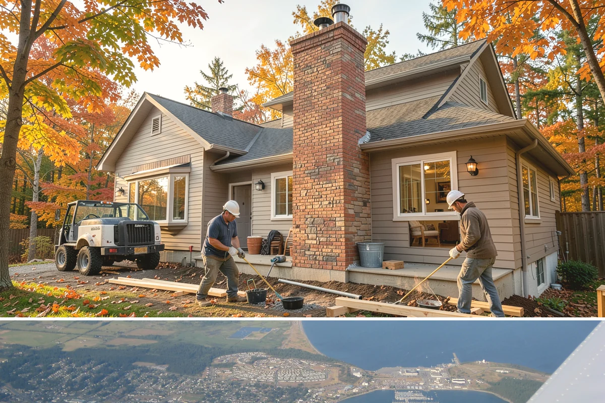 Floor Tile Installation in Oak Harbor, Island County, WA - Floor tiling proceeds on schedule regardless of weather, though many homeowners book it in fall ahead of holiday gatherings.