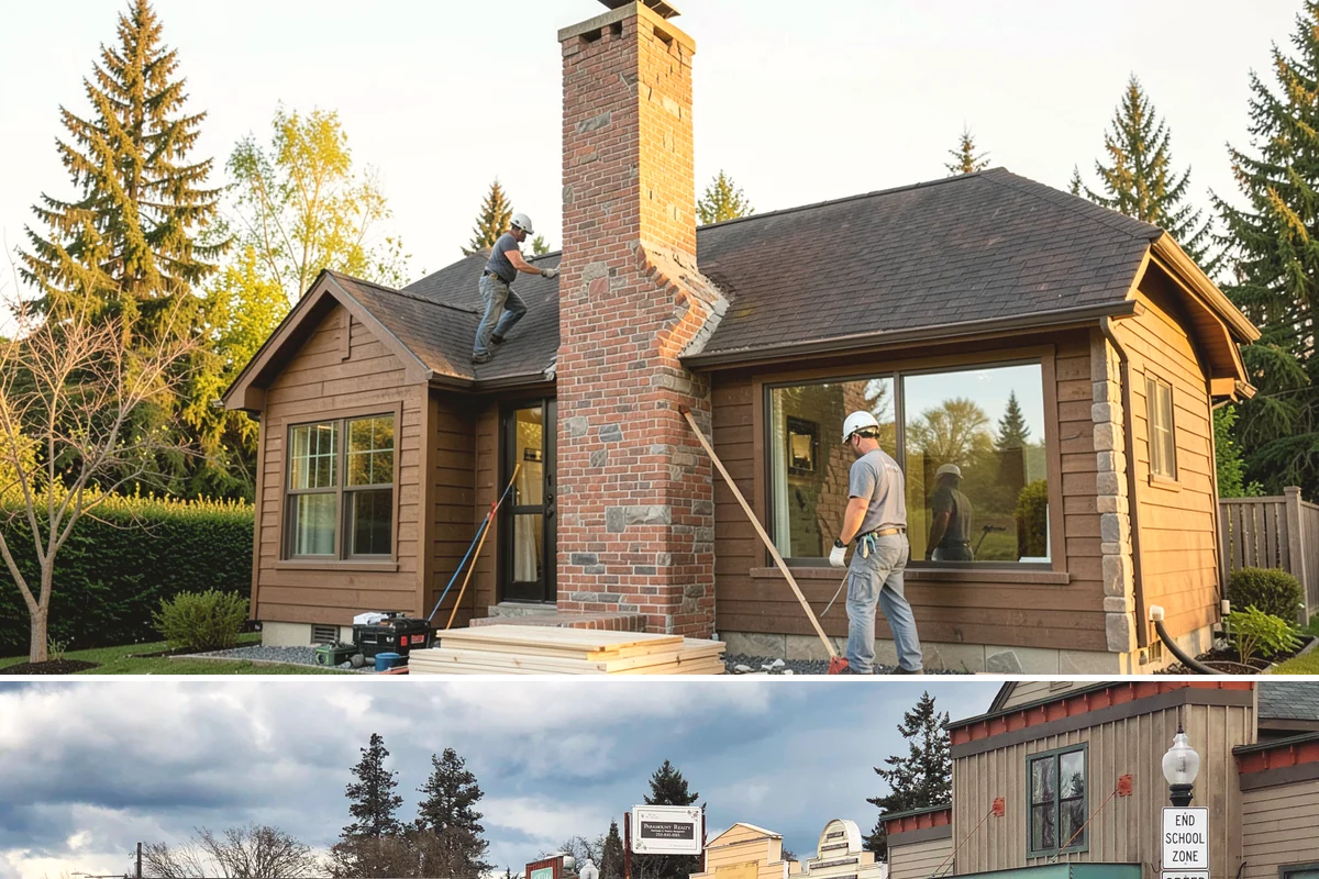 Floor Tile Installation in Roy, Pierce County, WA - Floor tiling proceeds on schedule regardless of weather, though many homeowners book it in fall ahead of holiday gatherings.