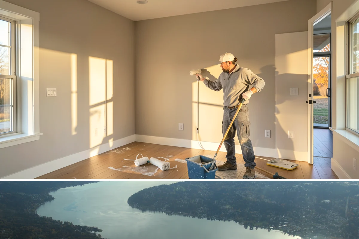Floor Tile Installation in Sammamish, King County, WA - Floor tiling proceeds on schedule regardless of weather, though many homeowners book it in fall ahead of holiday gatherings.