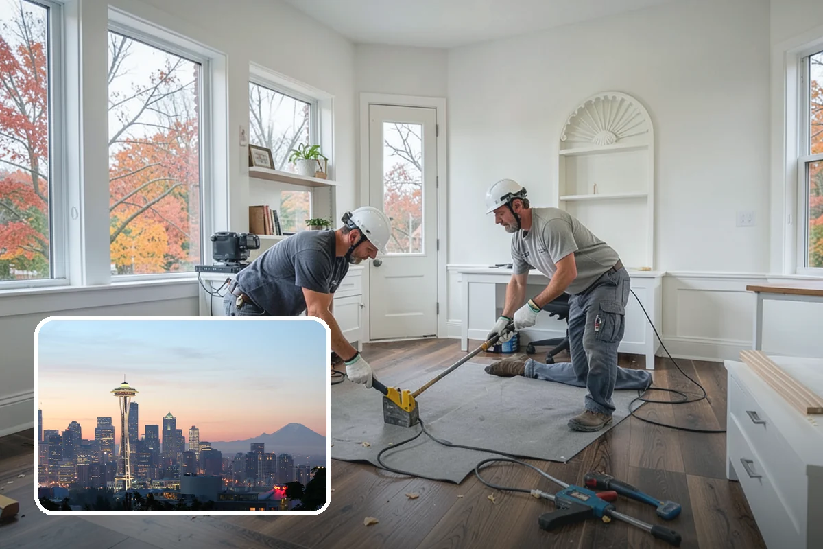 Floor Tile Installation in Seattle, King County, WA - Withstands moisture, grit, and heavy foot traffic