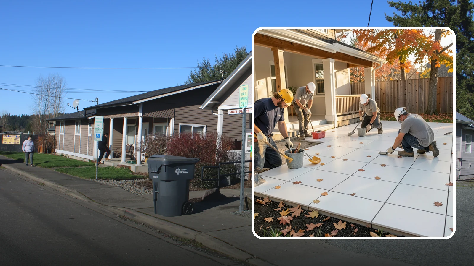 Floor Tile Installation in South Prairie, Pierce County, WA - Durable tile flooring installed over a properly prepped, crack-resistant base.
