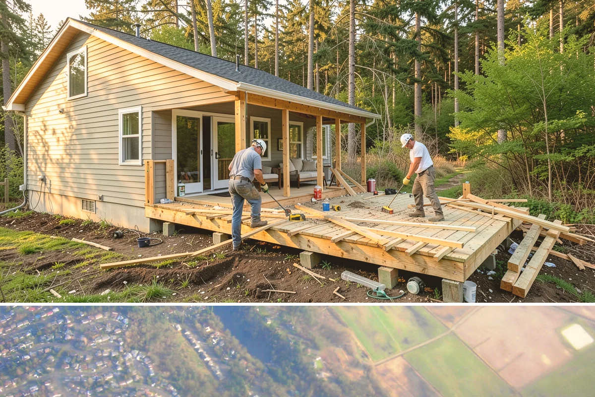 Folding Station Construction in Algona, King County, WA - This build fits neatly into an off-season interior project during the rainy PNW winter when outdoor work is on hold.