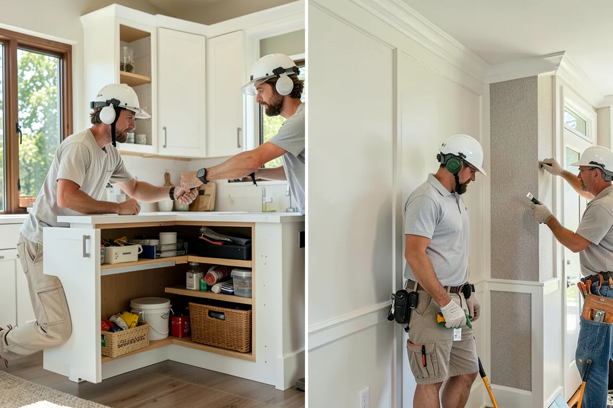 Folding Station Construction in Arlington, Snohomish County, WA - Review your laundry workflow and available wall or counter space