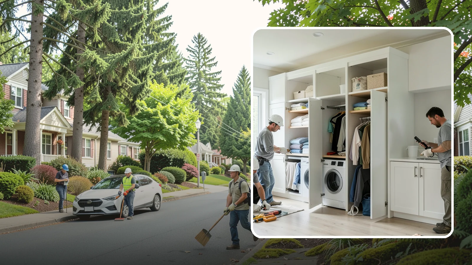 Folding Station Construction in Beaux Arts Village, King County, WA - We build custom folding stations that turn laundry chaos into a clean, organized routine.