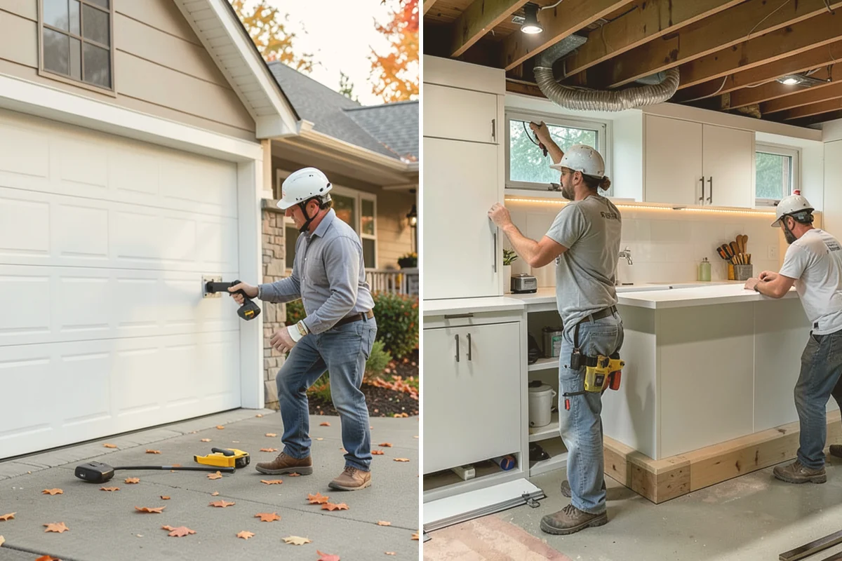 Folding Station Construction in Bothell, King County, WA - Review your laundry workflow and available wall or counter space
