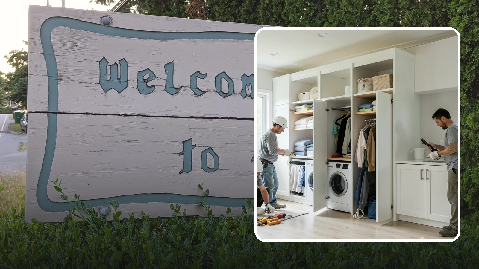 Folding Station Construction in Brier, Snohomish County, WA - We build custom folding stations that turn laundry chaos into a clean, organized routine.