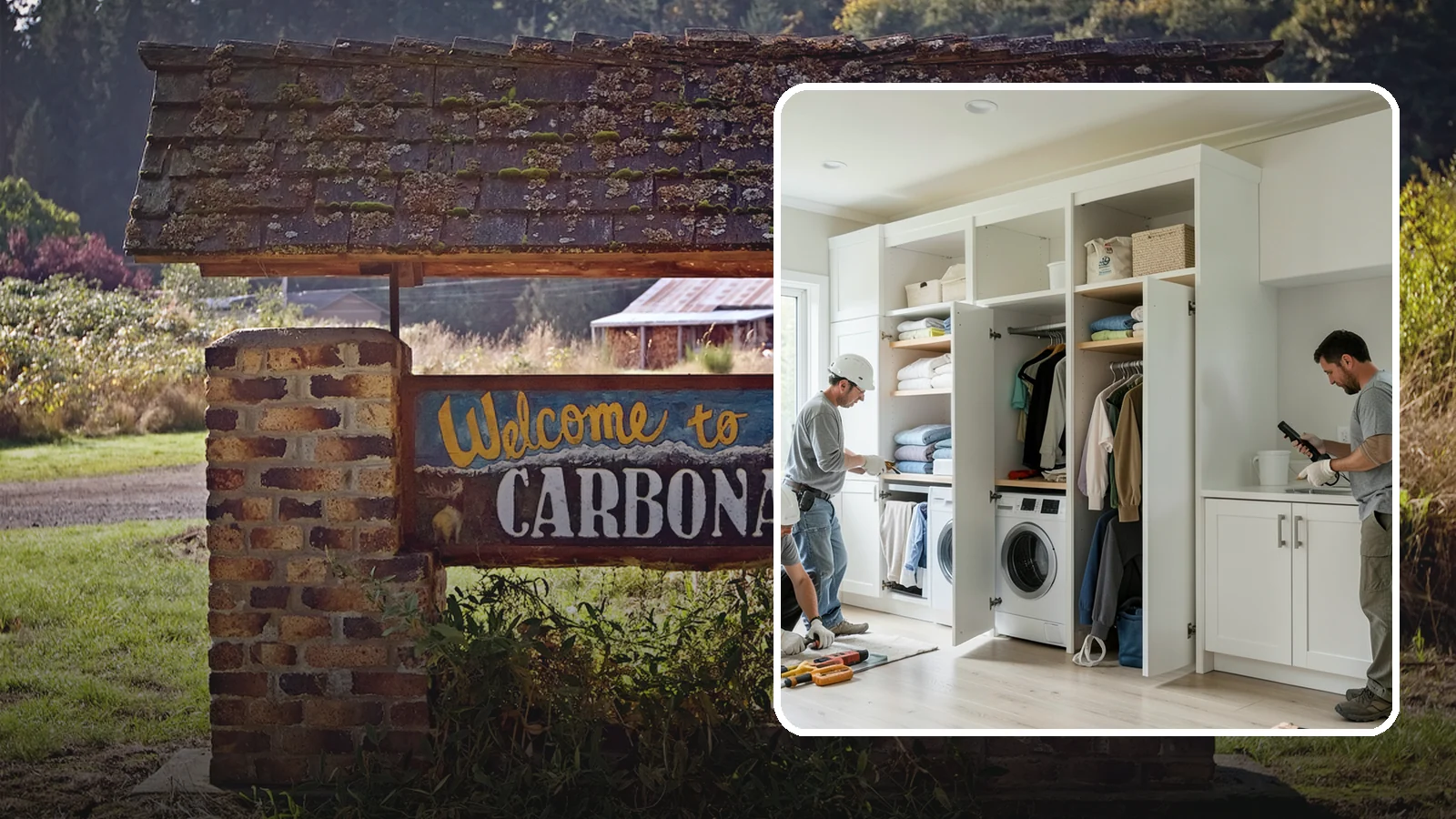 Folding Station Construction in Carbonado, Pierce County, WA - We build custom folding stations that turn laundry chaos into a clean, organized routine.