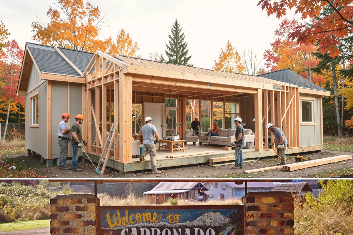 Folding Station Construction in Carbonado, Pierce County, WA - This build fits neatly into an off-season interior project during the rainy PNW winter when outdoor work is on hold.