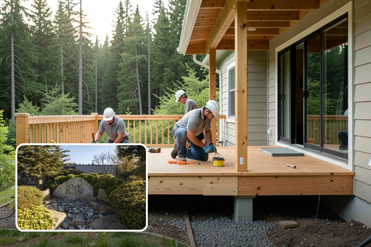 Folding Station Construction in Clyde Hill, King County, WA - A generous, sturdy surface that streamlines folding and sorting