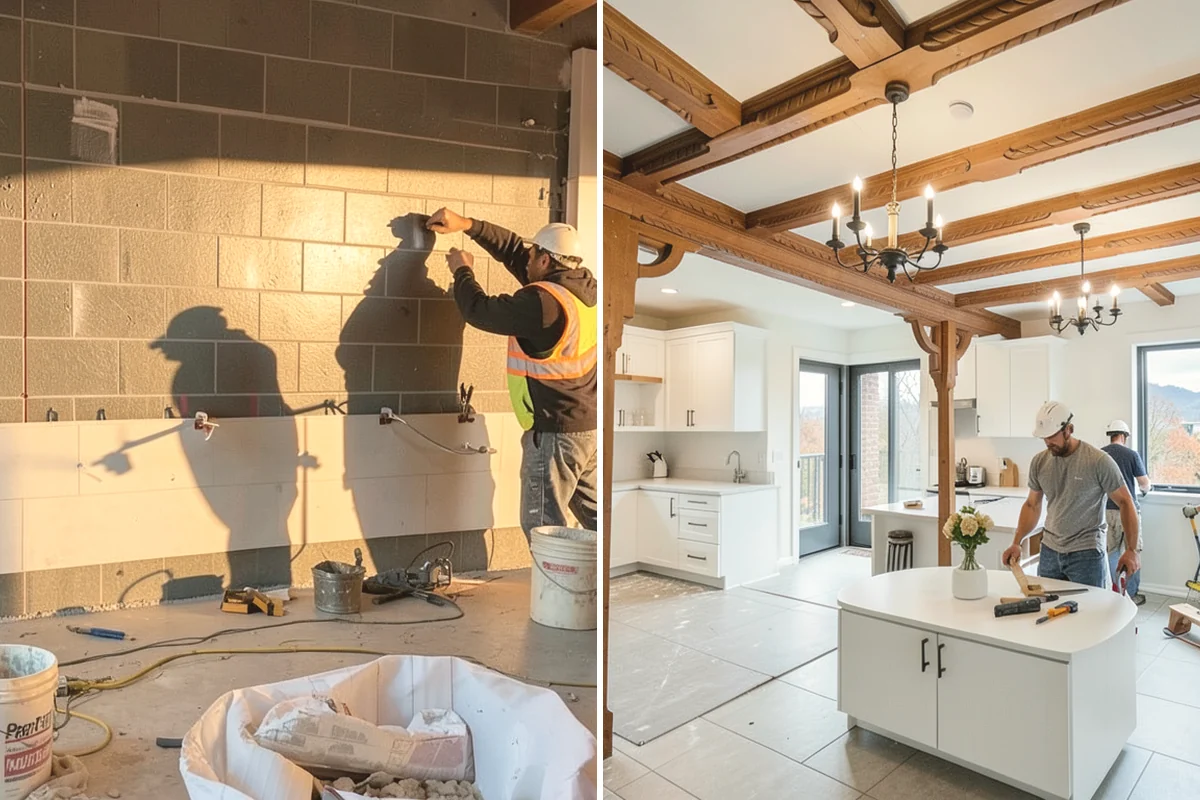 Folding Station Construction in Covington, King County, WA - Review your laundry workflow and available wall or counter space