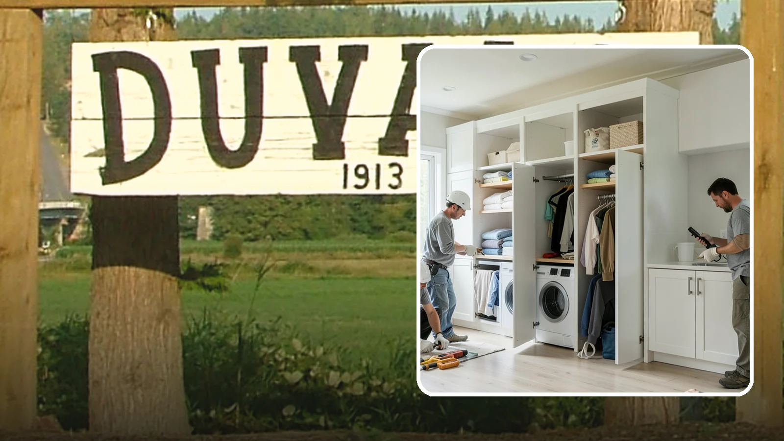 Folding Station Construction in Duvall, King County, WA - We build custom folding stations that turn laundry chaos into a clean, organized routine.