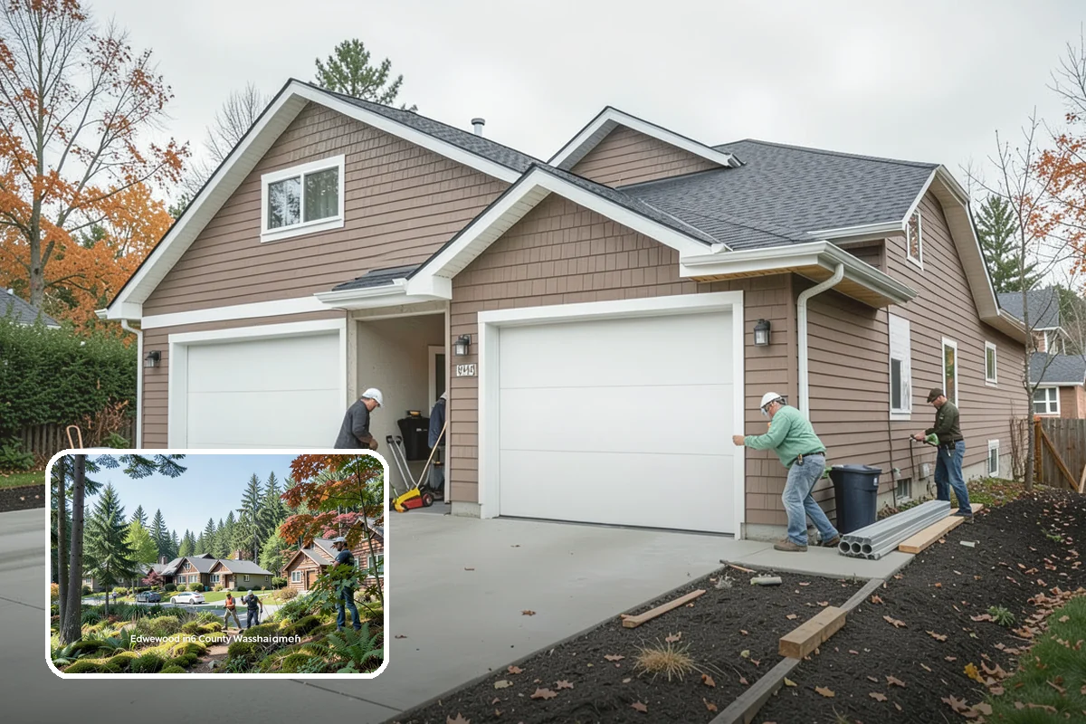Folding Station Construction in Edgewood, Pierce County, WA - A generous, sturdy surface that streamlines folding and sorting