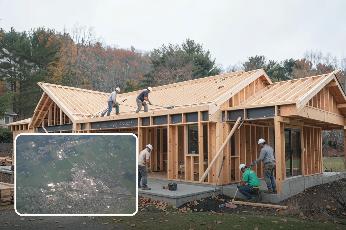 Folding Station Construction in Enumclaw, King County, WA - A generous, sturdy surface that streamlines folding and sorting
