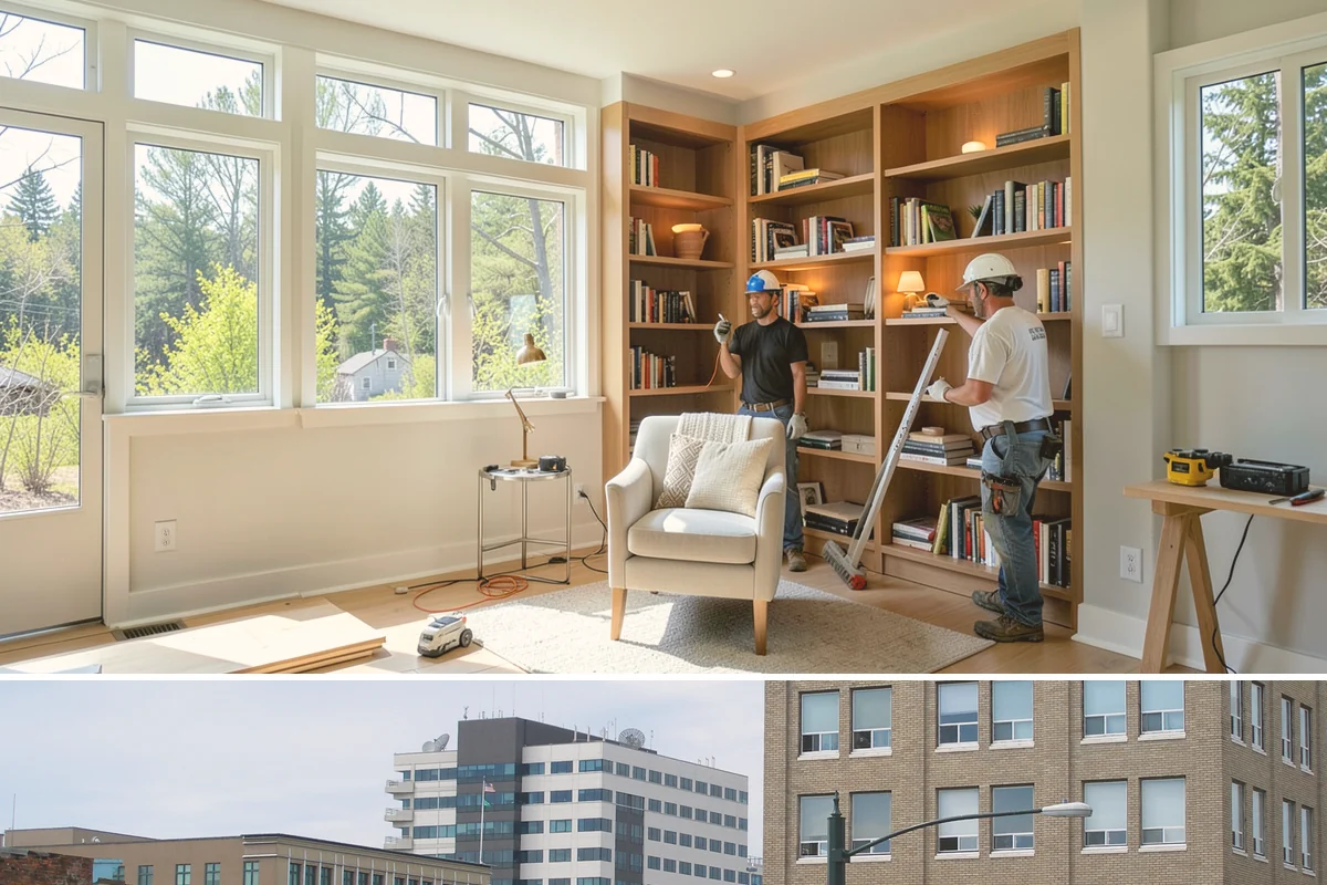 Folding Station Construction in Everett, Snohomish County, WA - This build fits neatly into an off-season interior project during the rainy PNW winter when outdoor work is on hold.