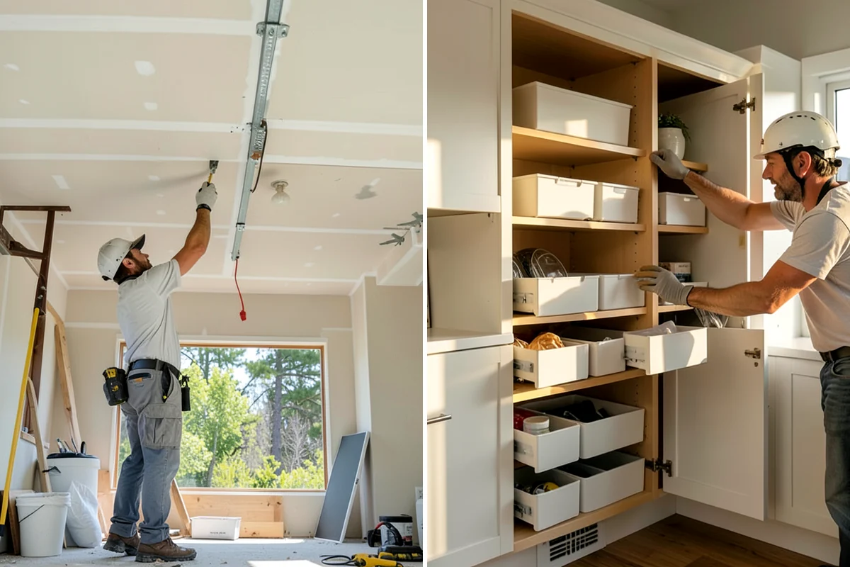 Folding Station Construction in Federal Way, King County, WA - Review your laundry workflow and available wall or counter space