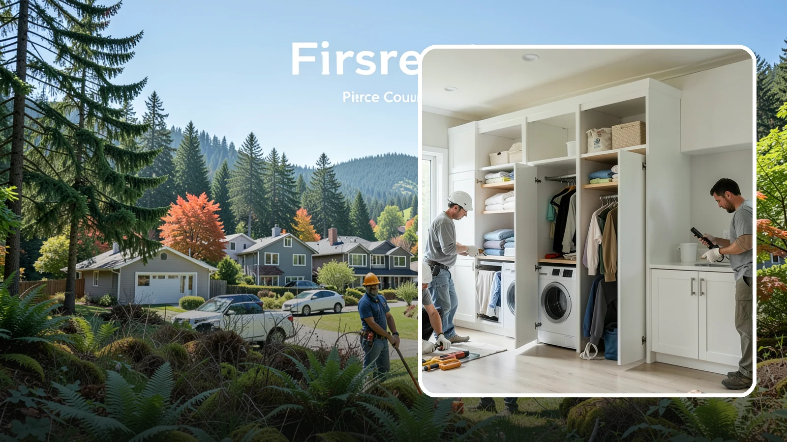 Folding Station Construction in Fircrest, Pierce County, WA - We build custom folding stations that turn laundry chaos into a clean, organized routine.