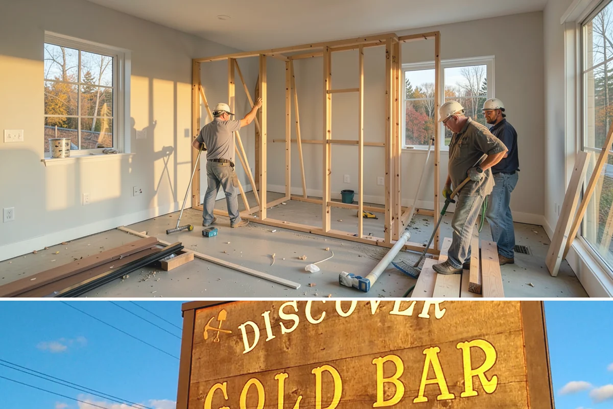 Folding Station Construction in Gold Bar, Snohomish County, WA - This build fits neatly into an off-season interior project during the rainy PNW winter when outdoor work is on hold.