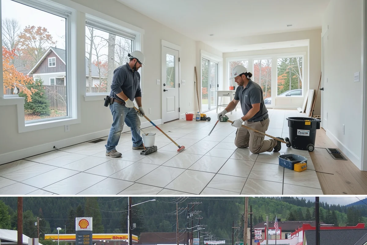 Folding Station Construction in Granite Falls, Snohomish County, WA - This build fits neatly into an off-season interior project during the rainy PNW winter when outdoor work is on hold.