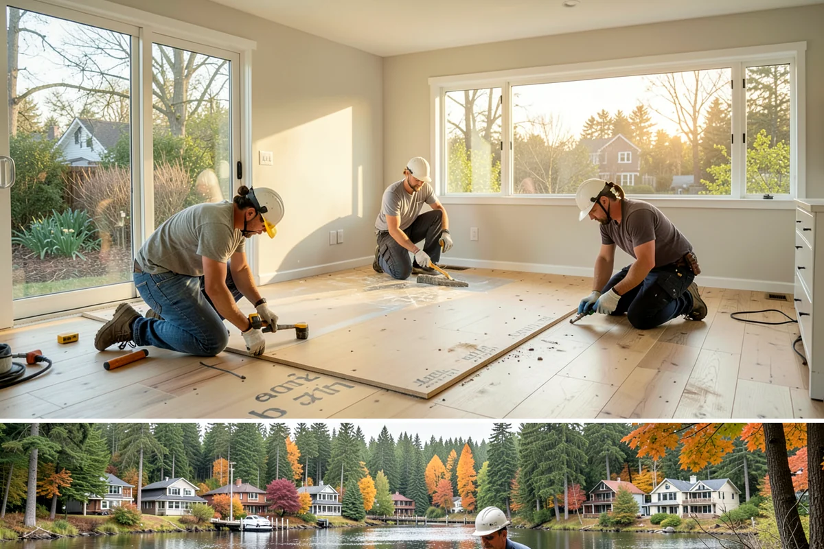 Folding Station Construction in La Conner, Skagit County, WA - This build fits neatly into an off-season interior project during the rainy PNW winter when outdoor work is on hold.