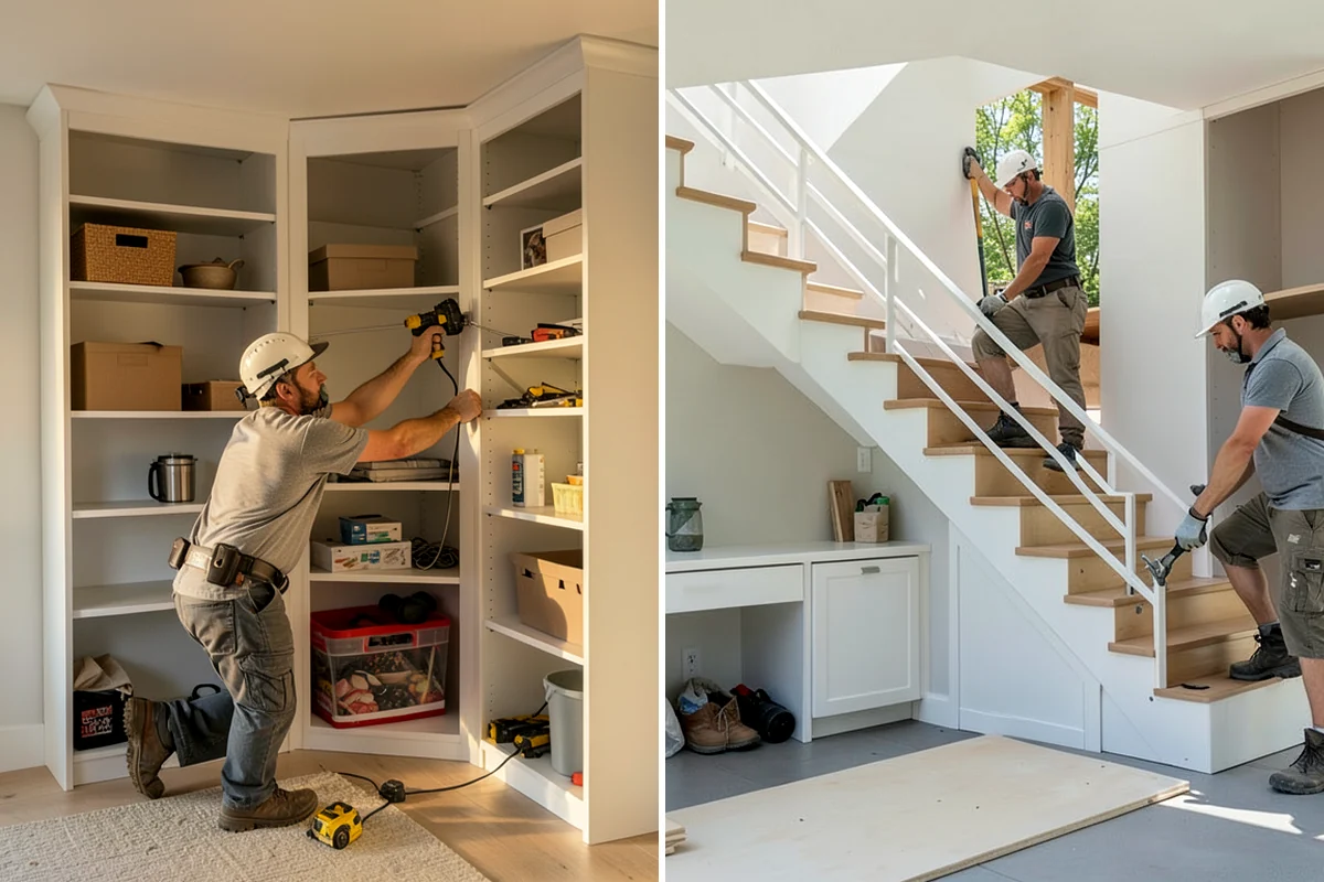 Folding Station Construction in Lakewood, Pierce County, WA - Review your laundry workflow and available wall or counter space