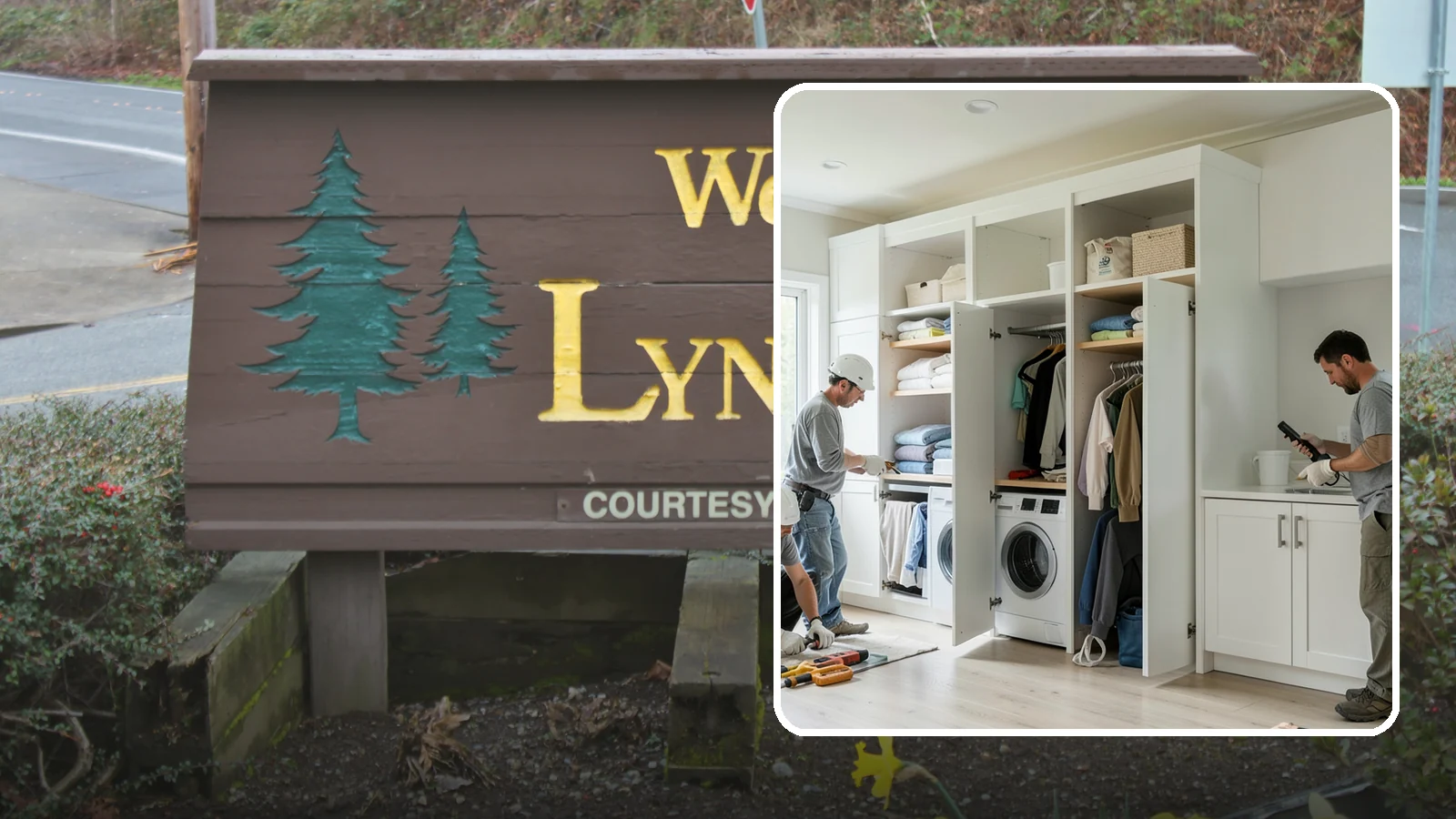 Folding Station Construction in Lynnwood, Snohomish County, WA - We build custom folding stations that turn laundry chaos into a clean, organized routine.