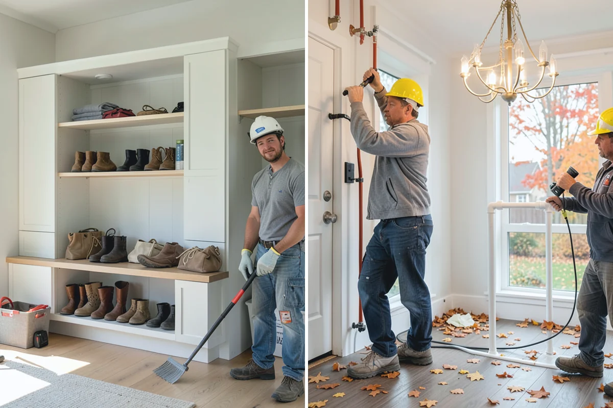 Folding Station Construction in Marysville, Snohomish County, WA - Review your laundry workflow and available wall or counter space