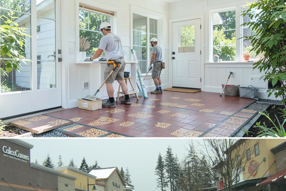 Folding Station Construction in Mill Creek, Snohomish County, WA - This build fits neatly into an off-season interior project during the rainy PNW winter when outdoor work is on hold.