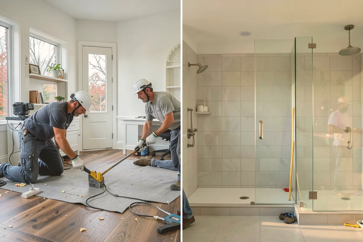 Folding Station Construction in Newcastle, King County, WA - Review your laundry workflow and available wall or counter space