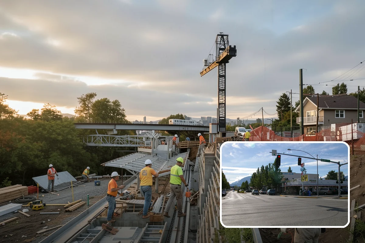 Folding Station Construction in North Bend, King County, WA - A generous, sturdy surface that streamlines folding and sorting