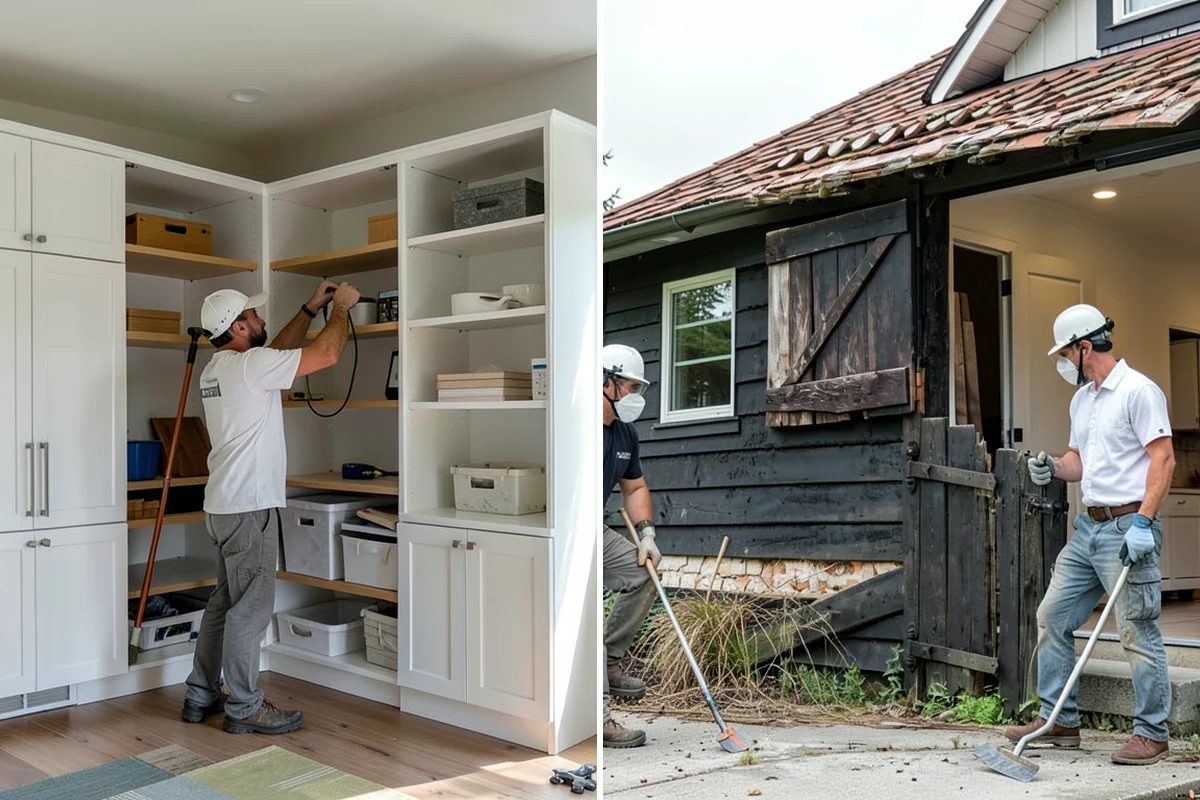 Folding Station Construction in SeaTac, King County, WA - Review your laundry workflow and available wall or counter space