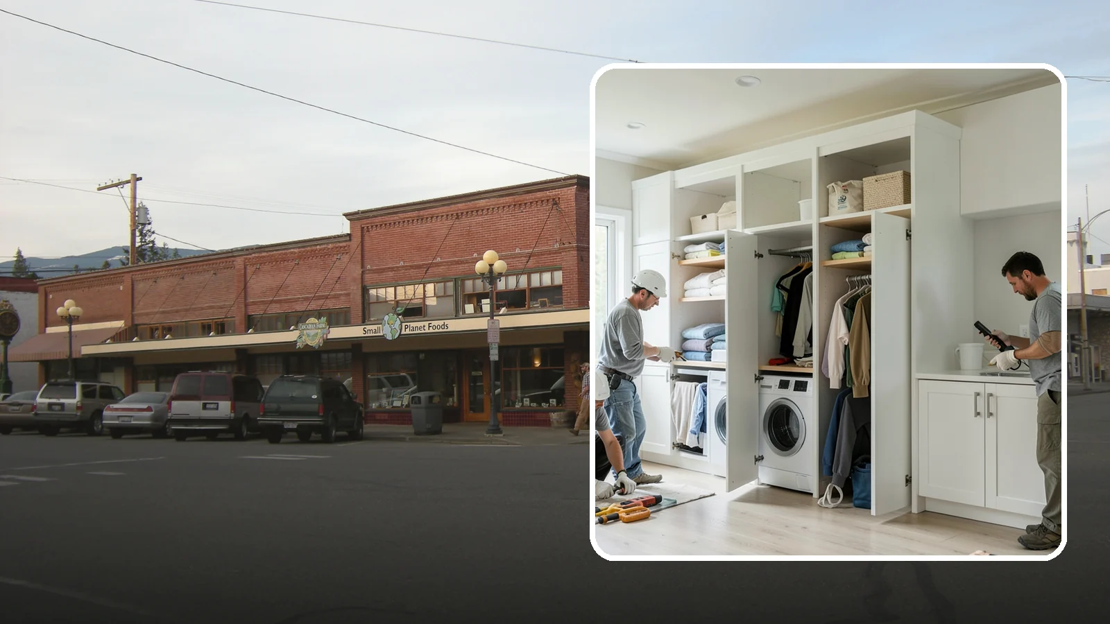 Folding Station Construction in Sedro-Woolley, Skagit County, WA - We build custom folding stations that turn laundry chaos into a clean, organized routine.