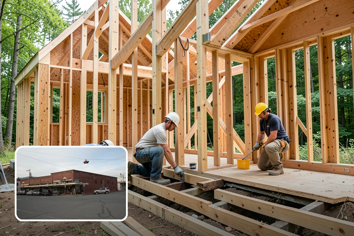 Folding Station Construction in Sedro-Woolley, Skagit County, WA - A generous, sturdy surface that streamlines folding and sorting
