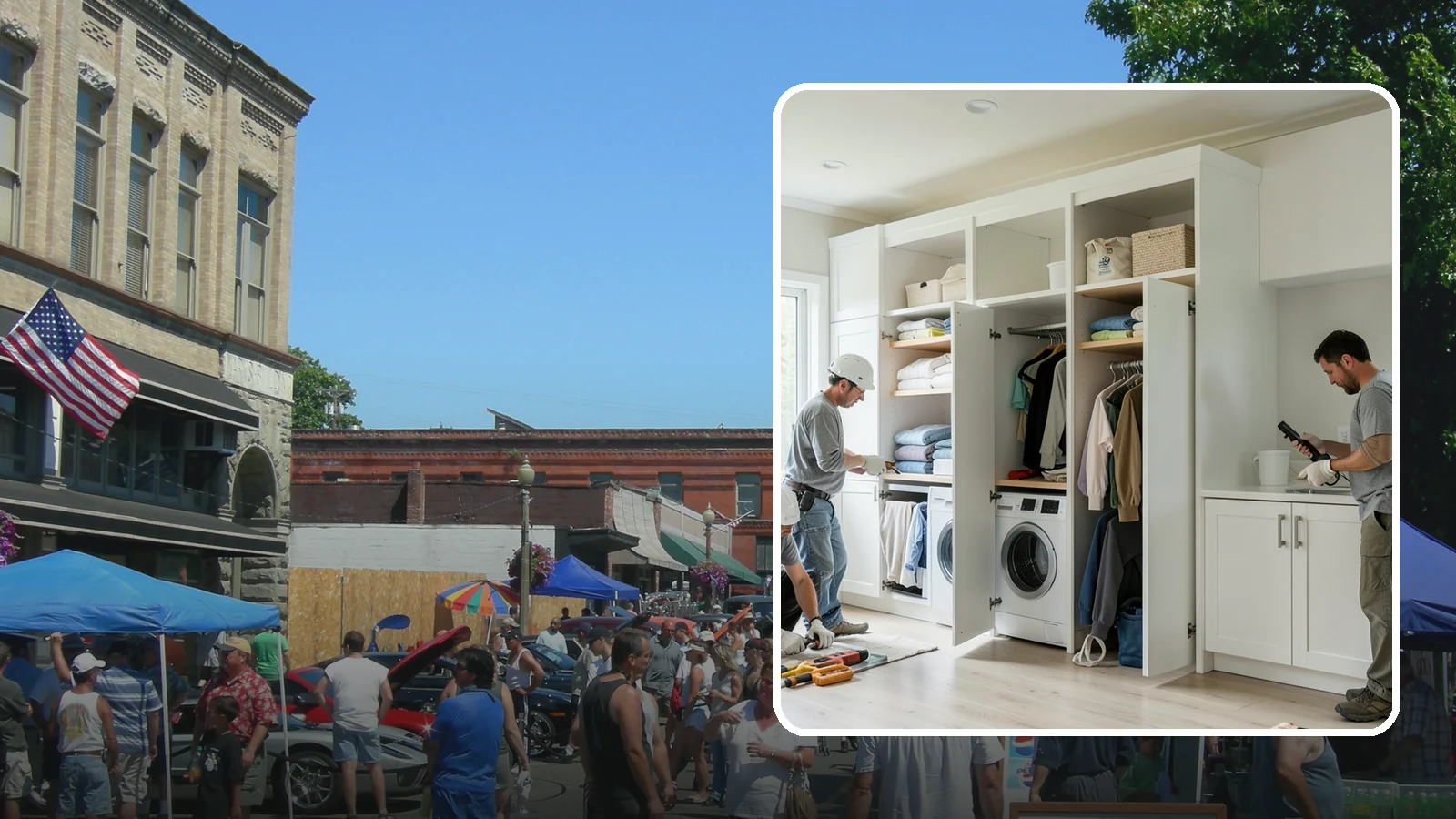 Folding Station Construction in Snohomish, Snohomish County, WA - We build custom folding stations that turn laundry chaos into a clean, organized routine.
