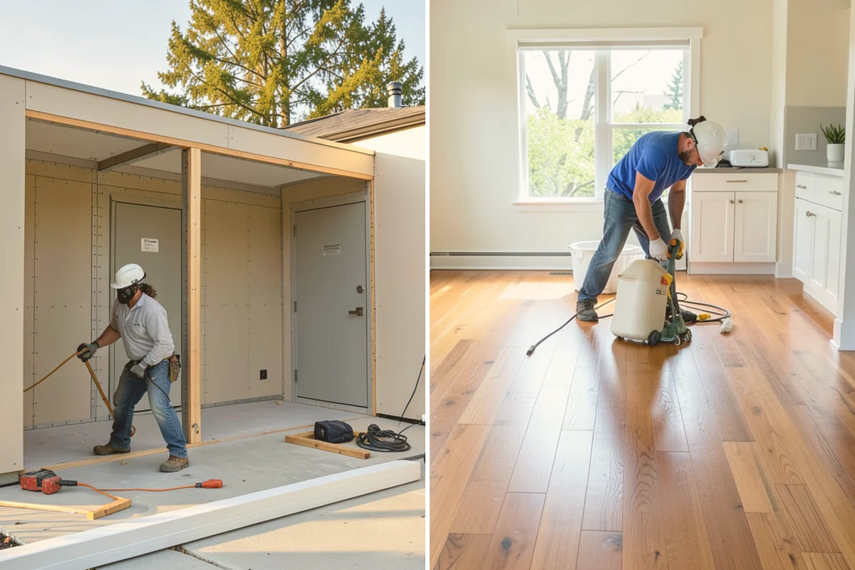 Folding Station Construction in Stanwood, Snohomish County, WA - Review your laundry workflow and available wall or counter space