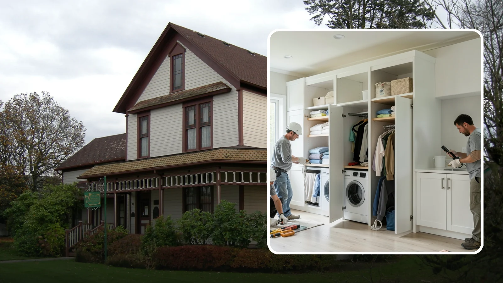 Folding Station Construction in Sumner, Pierce County, WA - We build custom folding stations that turn laundry chaos into a clean, organized routine.