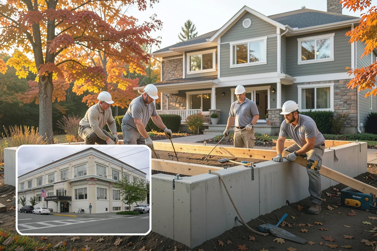 Footing Installation in Anacortes, Skagit County, WA - Loads spread evenly to prevent settlement and cracking