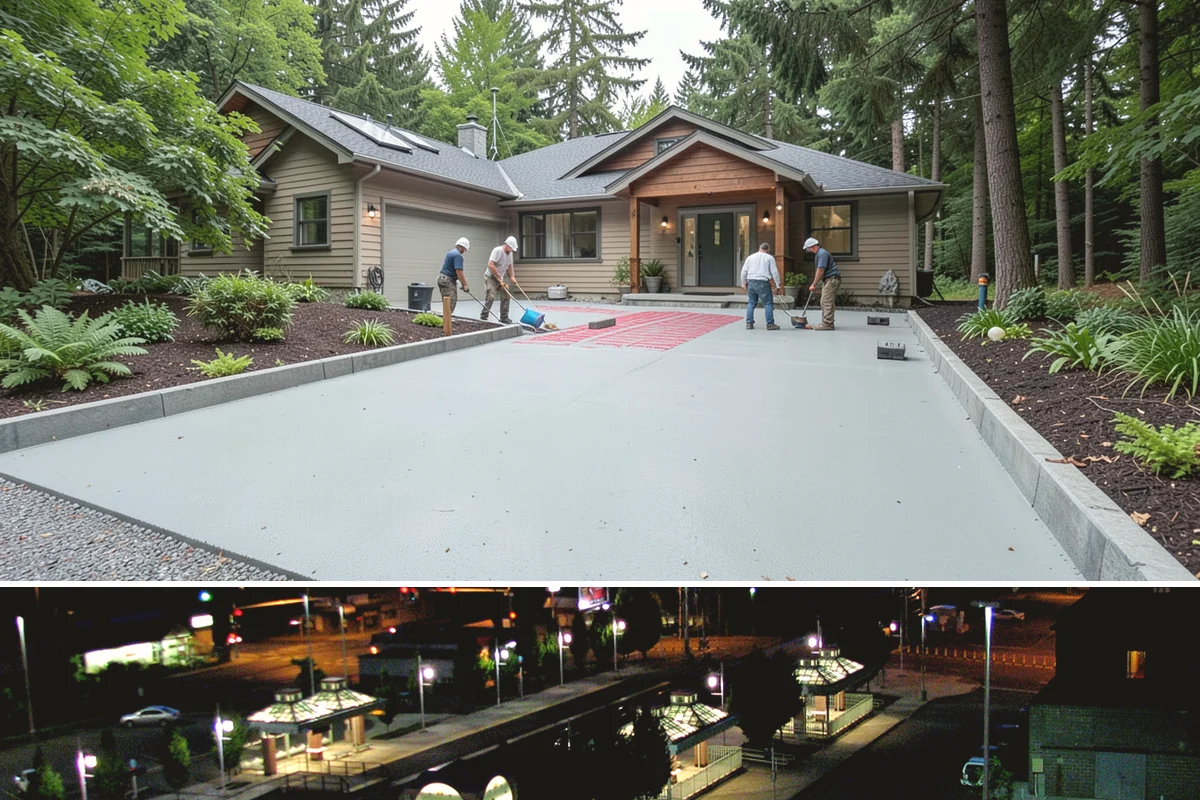 Footing Installation in Auburn, King County, WA - Footing work continues through most of the year, with pours timed around dry stretches so the concrete sets undisturbed.